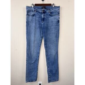 RYE 51 Men’s Blue Stretch Denim Jeans 38W Slim Straight Modern Casual Denim